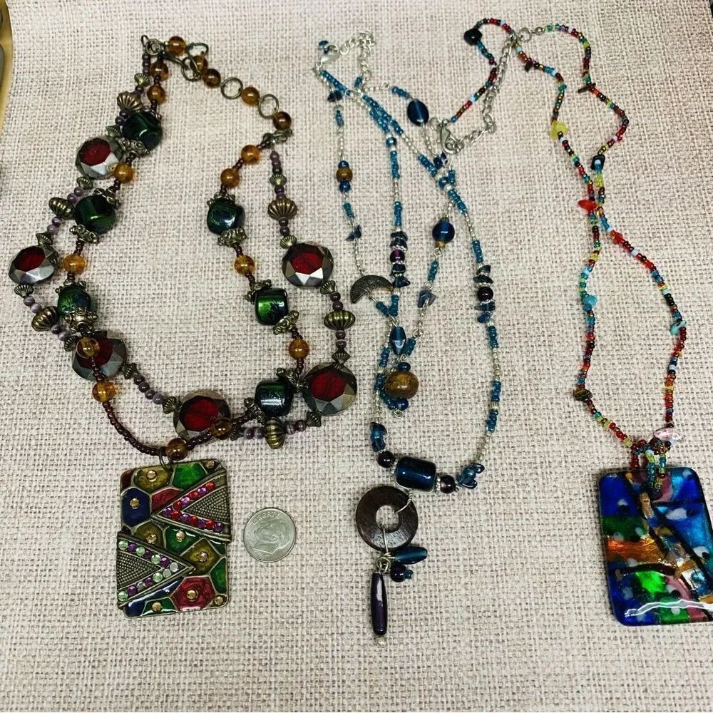 Glass Beaded Necklace Bundle